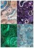 Papiery do scrapbookingu w zestawach - Kamienie szlachetne*Set of scrapbooking papers - Gemstones